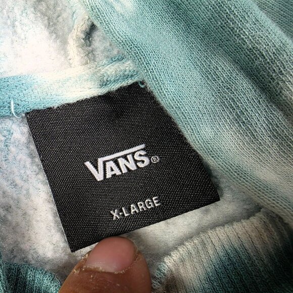 Vans Cloud Womens Size XL White Green Long Sleeve Hoodie Winter Warm Casual Walk - Picture 4 of 10